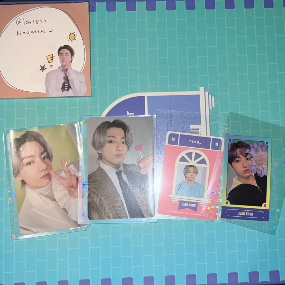 BTS Official Photocard Jungkook set of 4 Fiesta 2021